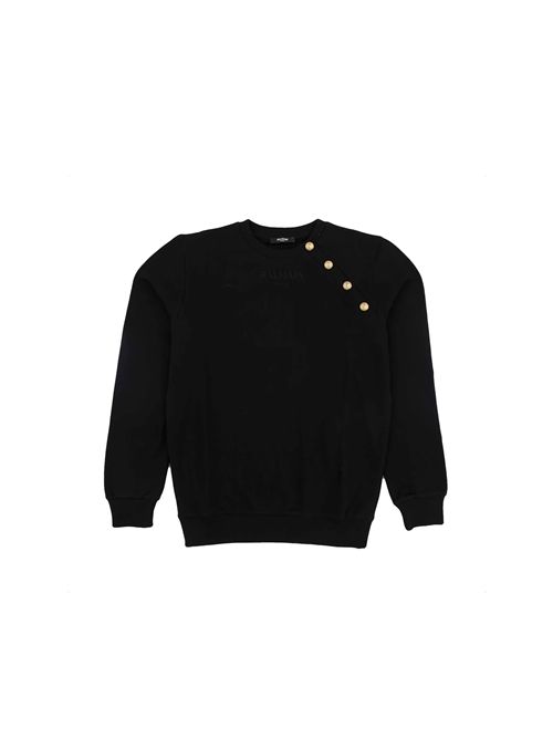 Felpa, bambina, logata. BALMAIN | BZ4I10 Z3183930OR